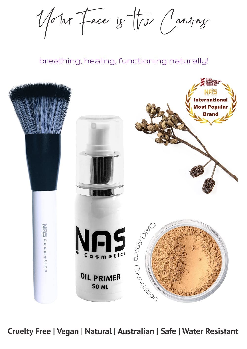 NAS Cosmetics Essential Canvas Pack